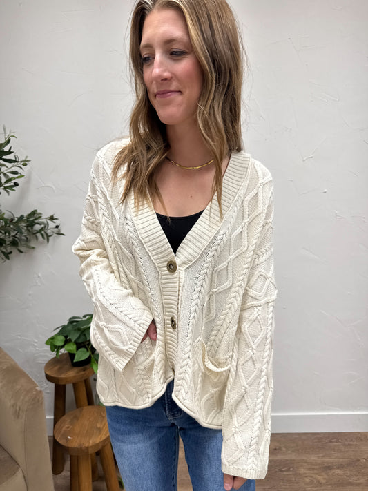 Anais Cable Knit Cardigan