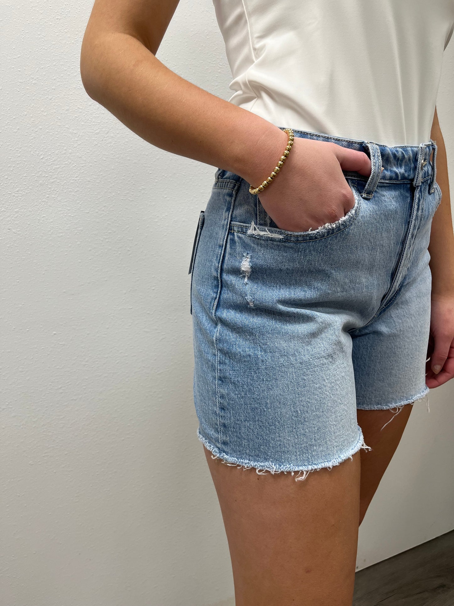 High Rise Boyfriend Shorts