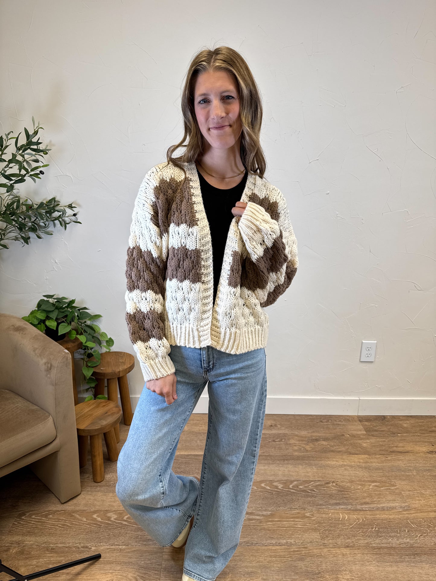 Textured Striped Sweater