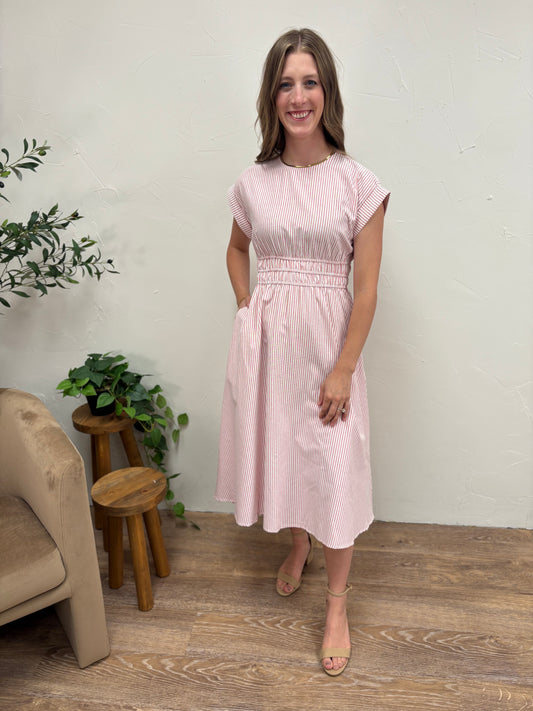 Striped Midi Dress