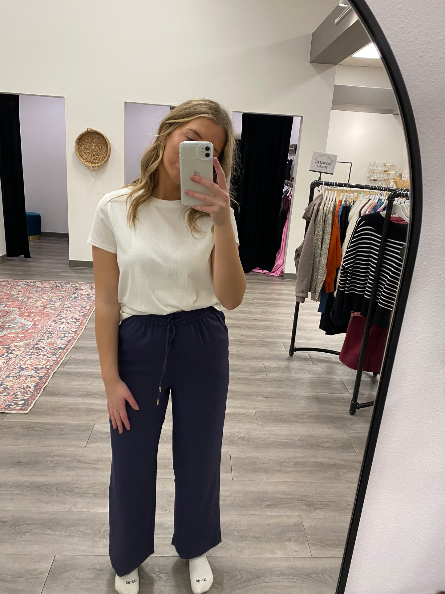 Elastic Waist Flowy Dress Pants - Three:Twelve Boutique