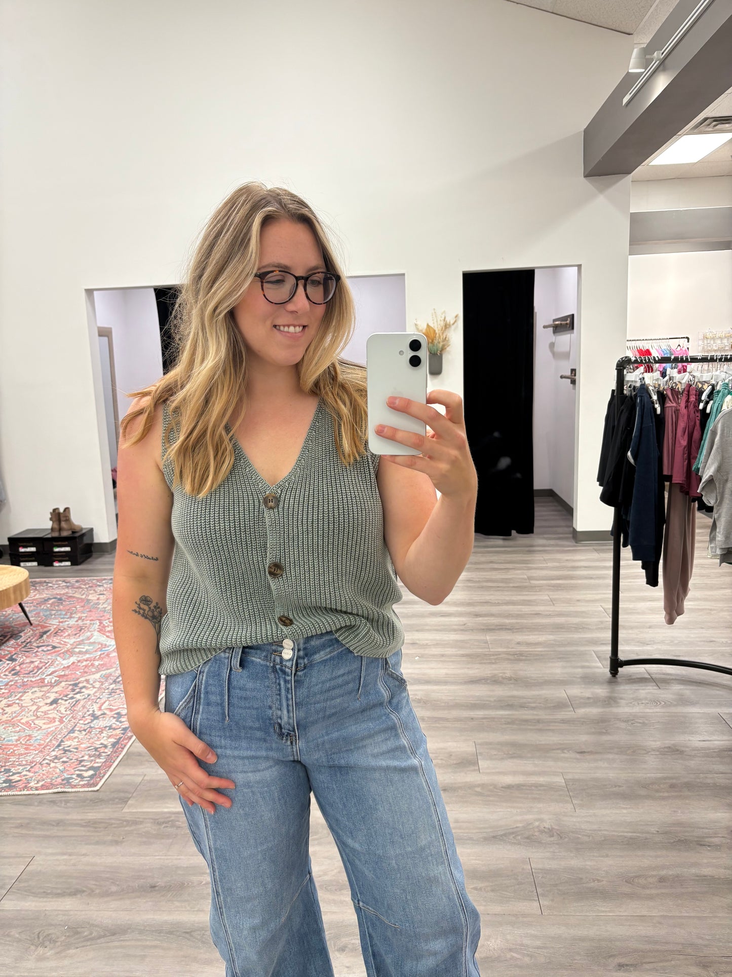 Button-up Sweater Vest