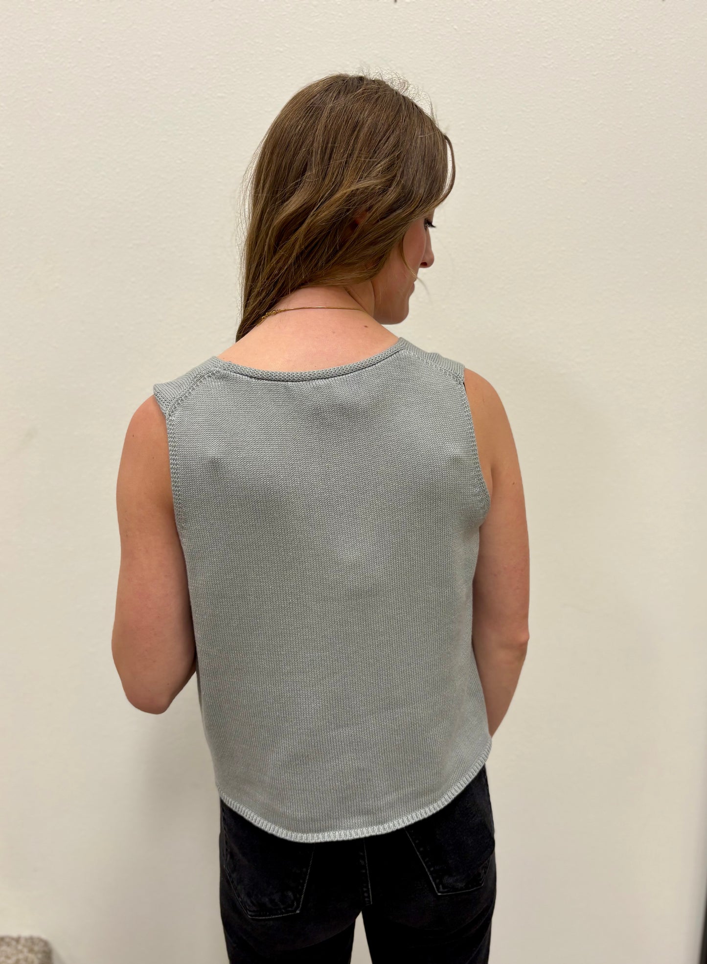 Knit Sweater Tank Top