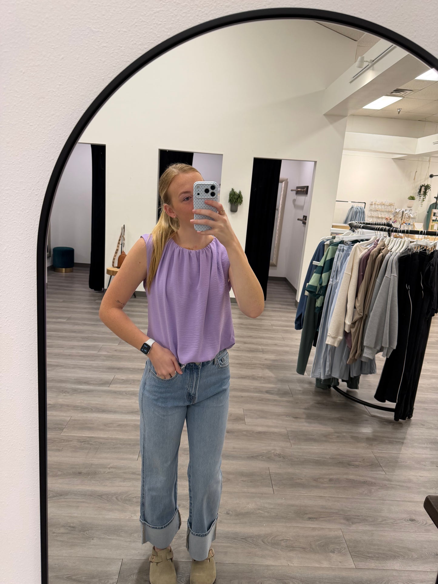 Textured Bubble Blouse