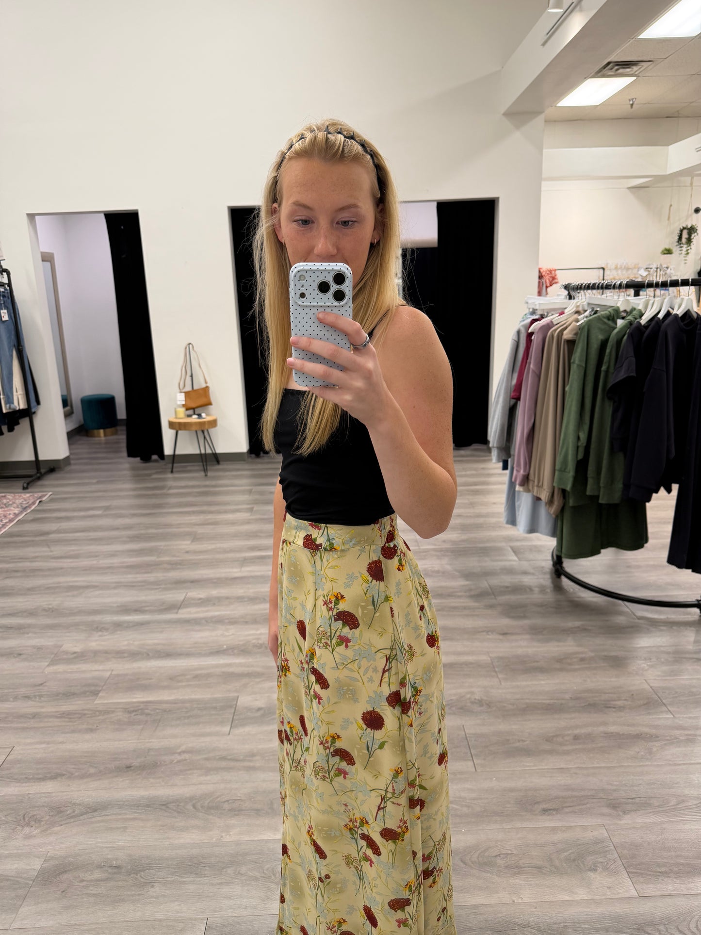 Slit Front Maxi Skirt