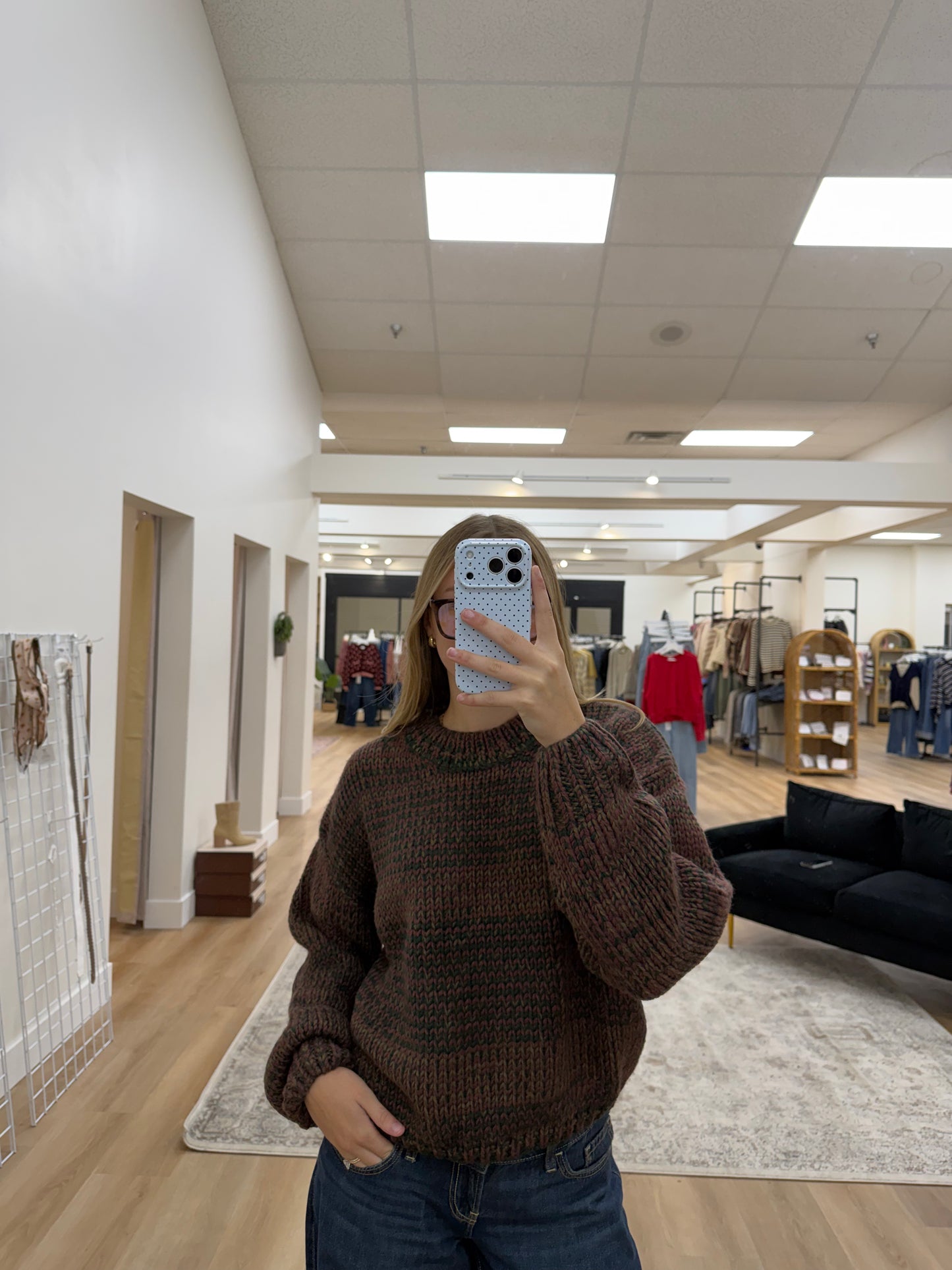 Multi Color Crochet Sweater