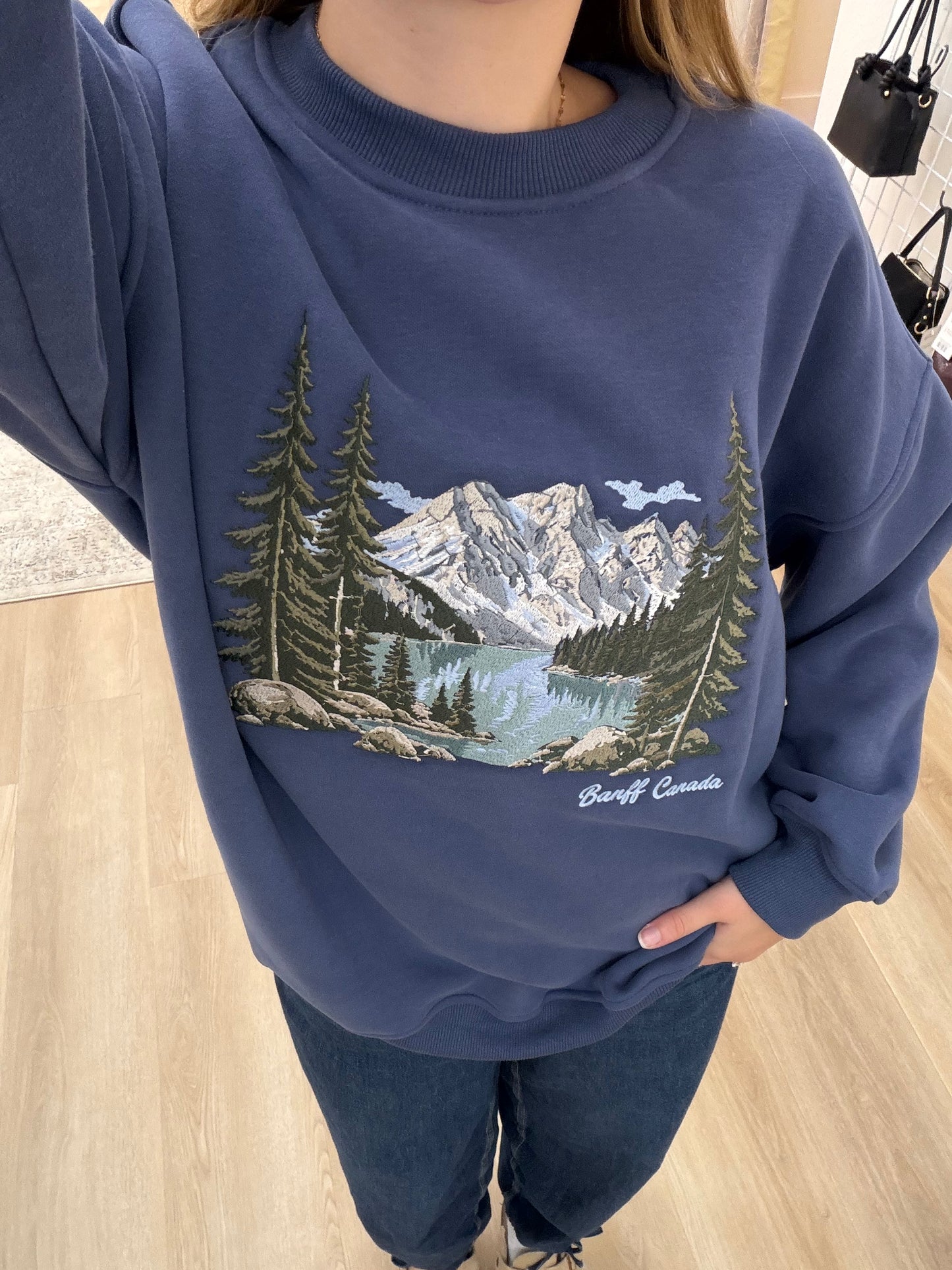 Banff Canada Embroidered Sweatshirt