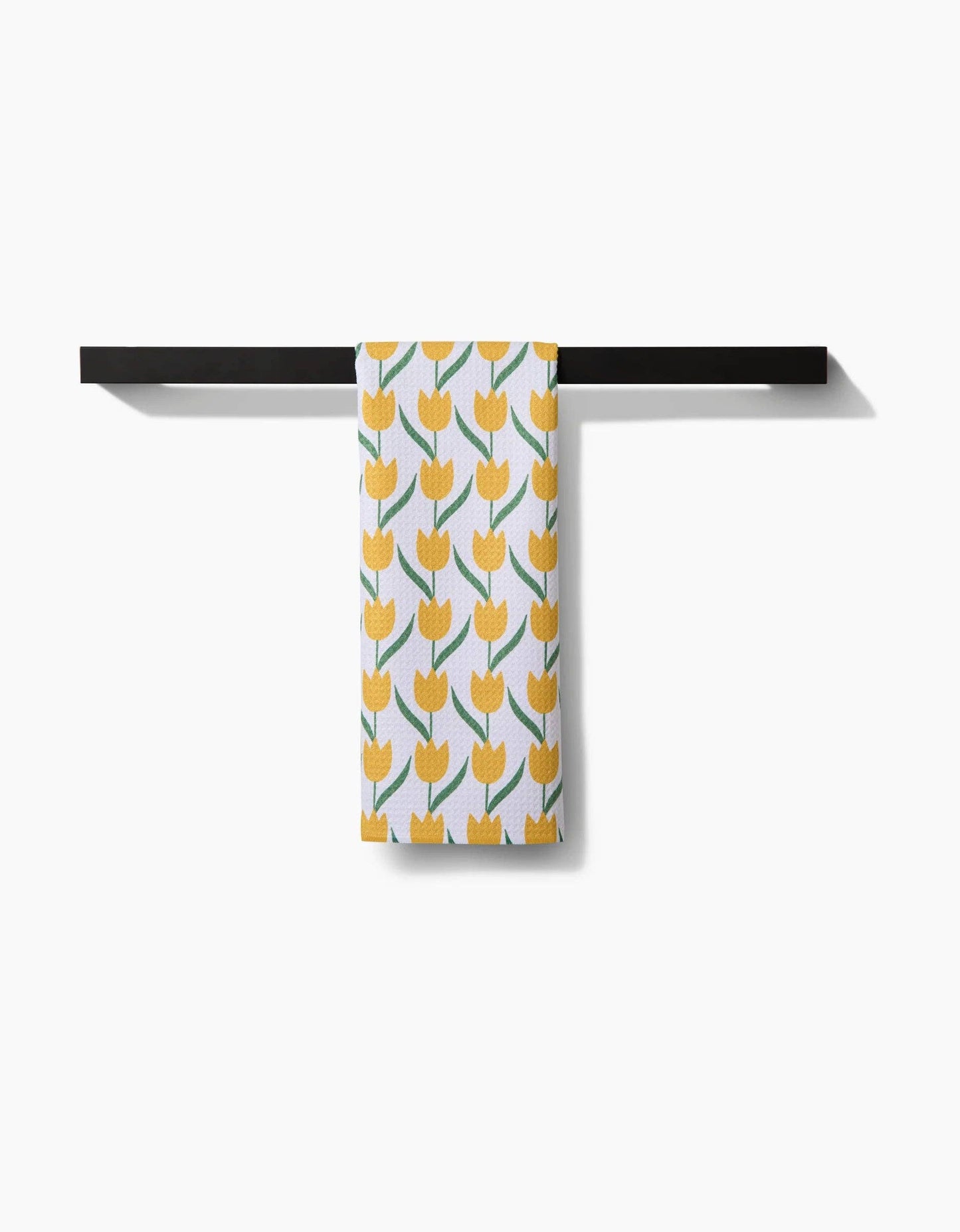 Geometry Tulip Flowers Tea Towel