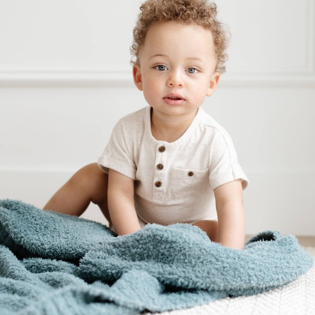 BAMBONI® RECEIVING BLANKETS: Spruce - Three:Twelve Boutique - Saranoni