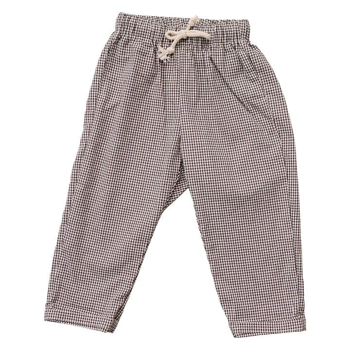 Brown Plaid Pants - Three:Twelve Boutique - Mebie Baby