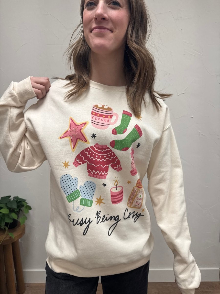 Busy Being Cozy Sweatshirt - Three:Twelve Boutique - Three:Twelve