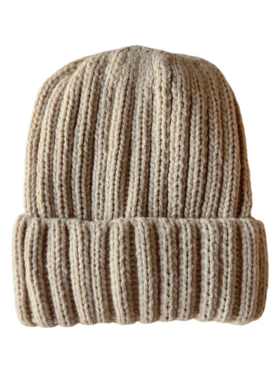 Chunky Knit Hat, Almond: Small - Three:Twelve Boutique - SpearmintLOVE
