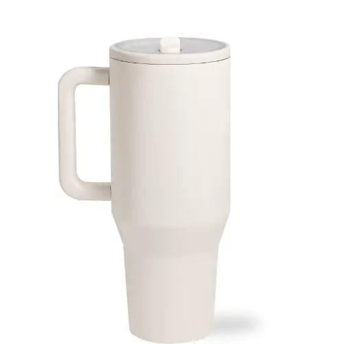 Cream HydroJug 32 oz Traveler Tumbler