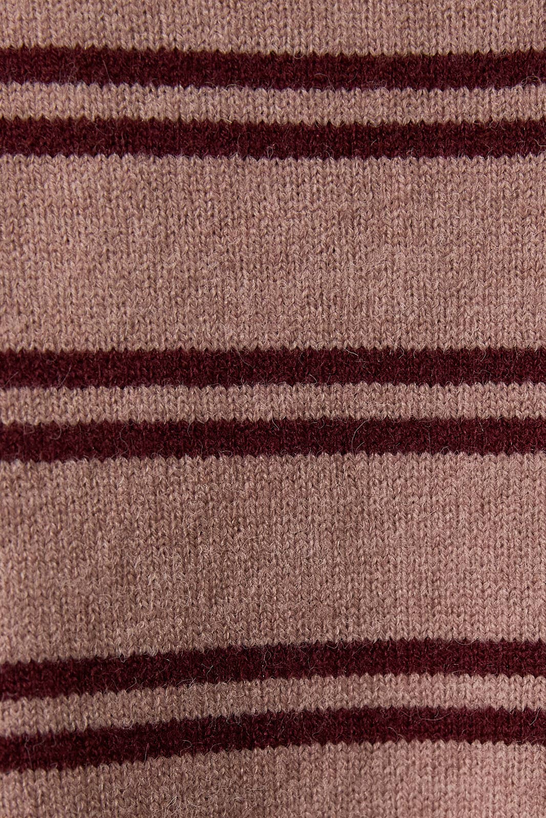 ROUND NECK STRIPE KNIT SWEATER TOP