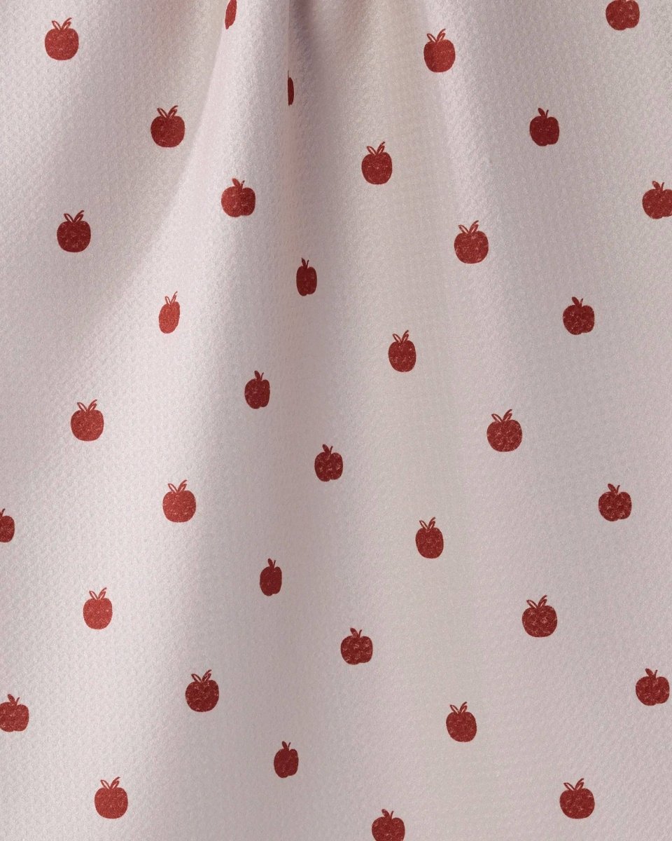 Dotty Apple Tea Towel: Clay Red - Three:Twelve Boutique - Geometry