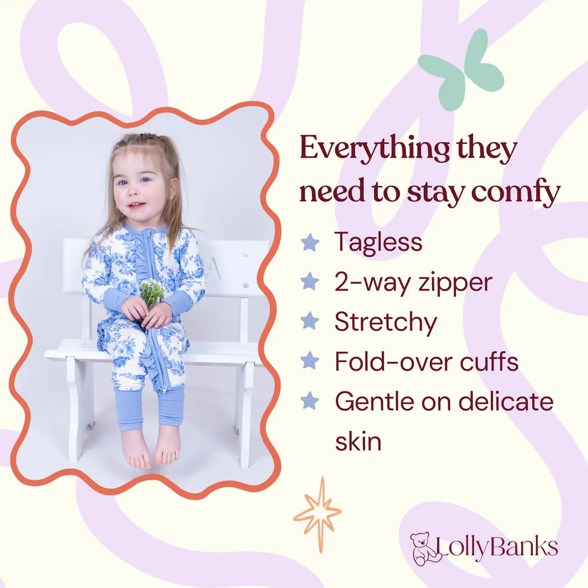 Peony For your Thought Bamboo Pajamas
