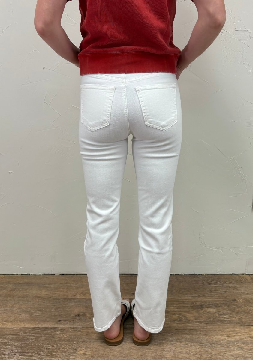 High Waist Comfort Stretch slim straight jeans - Three:Twelve Boutique - Three:Twelve