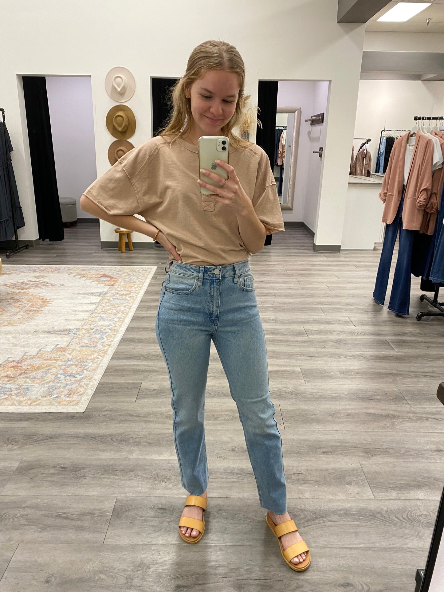 Cut-Off Cropped Straight Leg - Three:Twelve Boutique