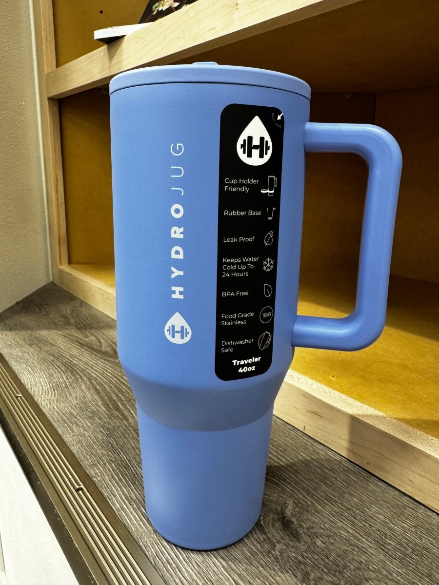 Light Blue HydroJug 40 oz Traveler Tumbler - Three:Twelve Boutique - HydroJug