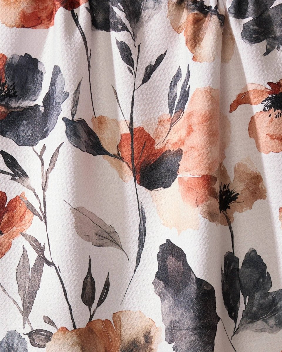Moody Poppy Geometry Tea Towel - Three:Twelve Boutique - Geometry