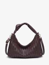 Morgan Woven Crossbody/Shoulder Bag w/ Knotted Handle - Three:Twelve Boutique - JEN & CO