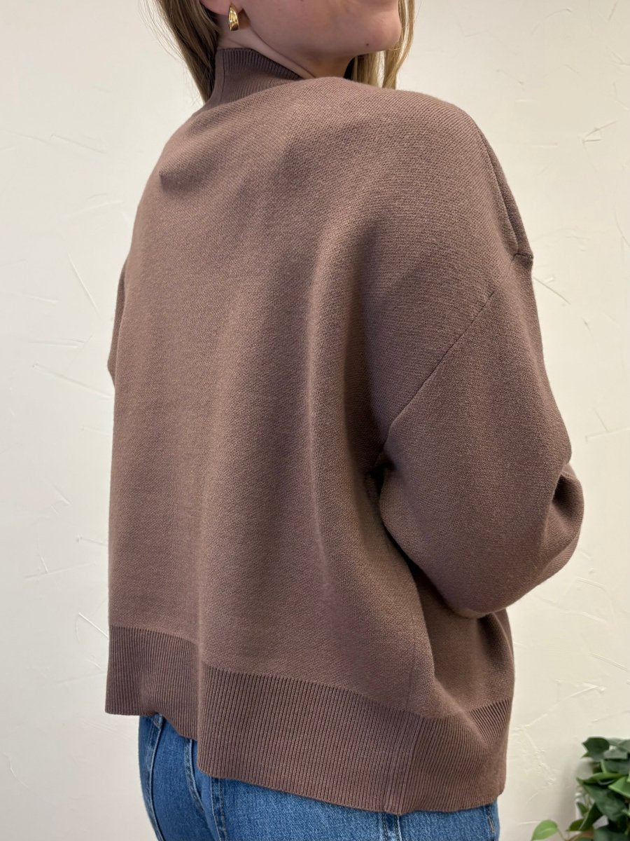 Open Balloon Sleeve Sweater Cardigan - Three:Twelve Boutique - Staccato