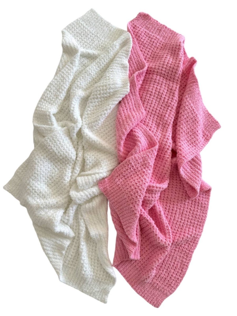 Phufy® Bliss Waffle Blanket, White - Three:Twelve Boutique - SpearmintLOVE