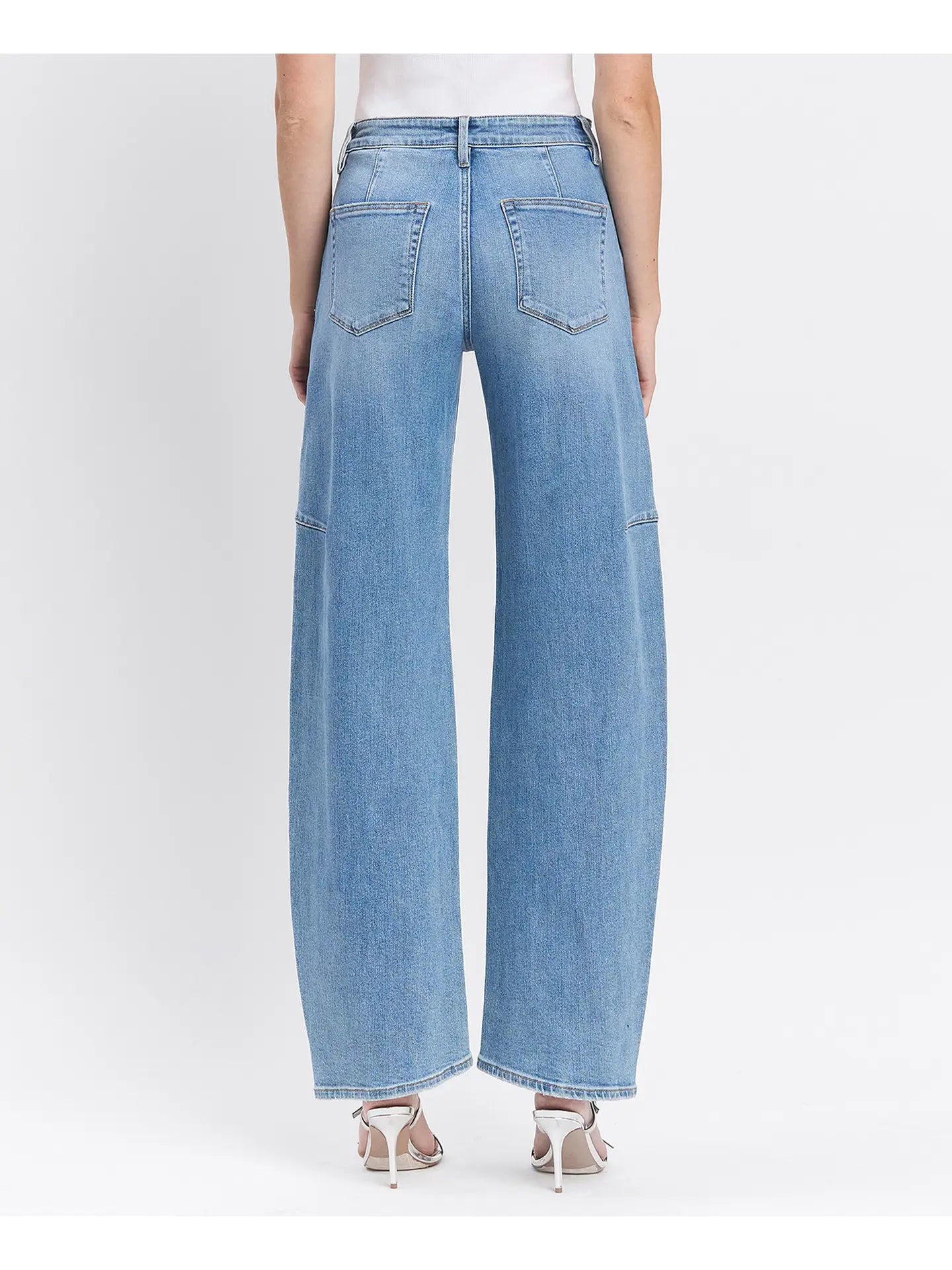 Super High Rise Wide Barrel Vervet Denim