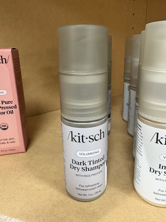 Volumizing Rice Protein Dry Shampoo - Dark Tinted Powder