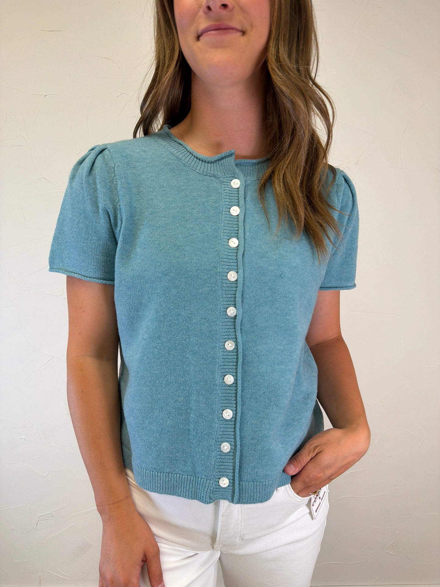 Short Sleeve Sweater Cardigan
