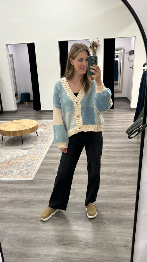 Color Block Cardigan