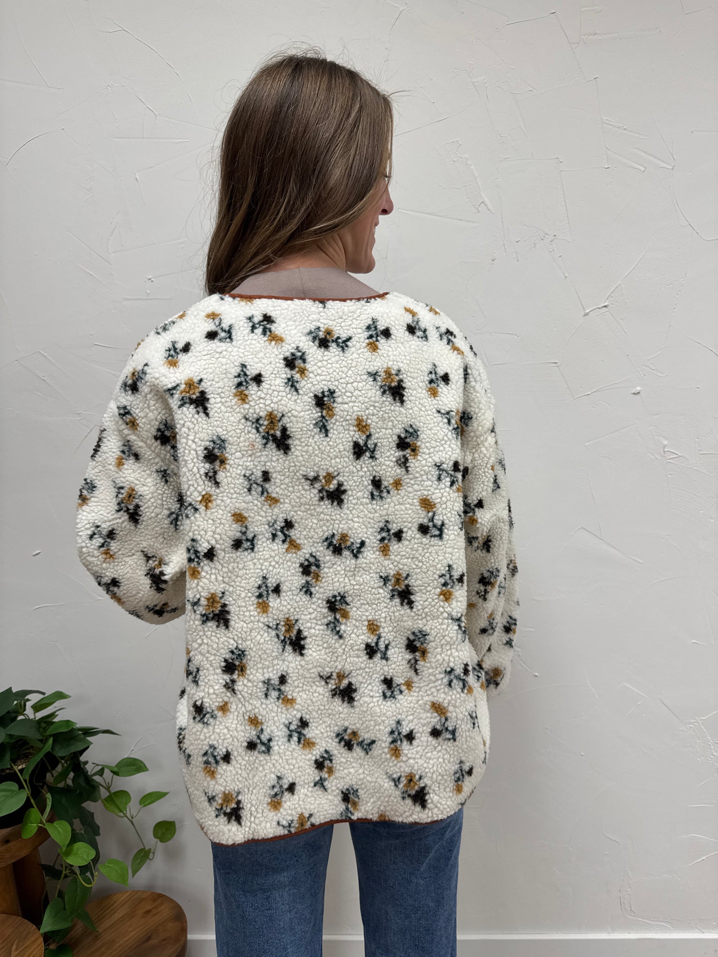 Floral Fluffy Jacket