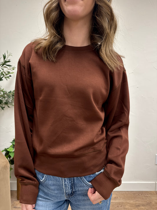 Double Knit Classic Crew Neck Sweatshirt