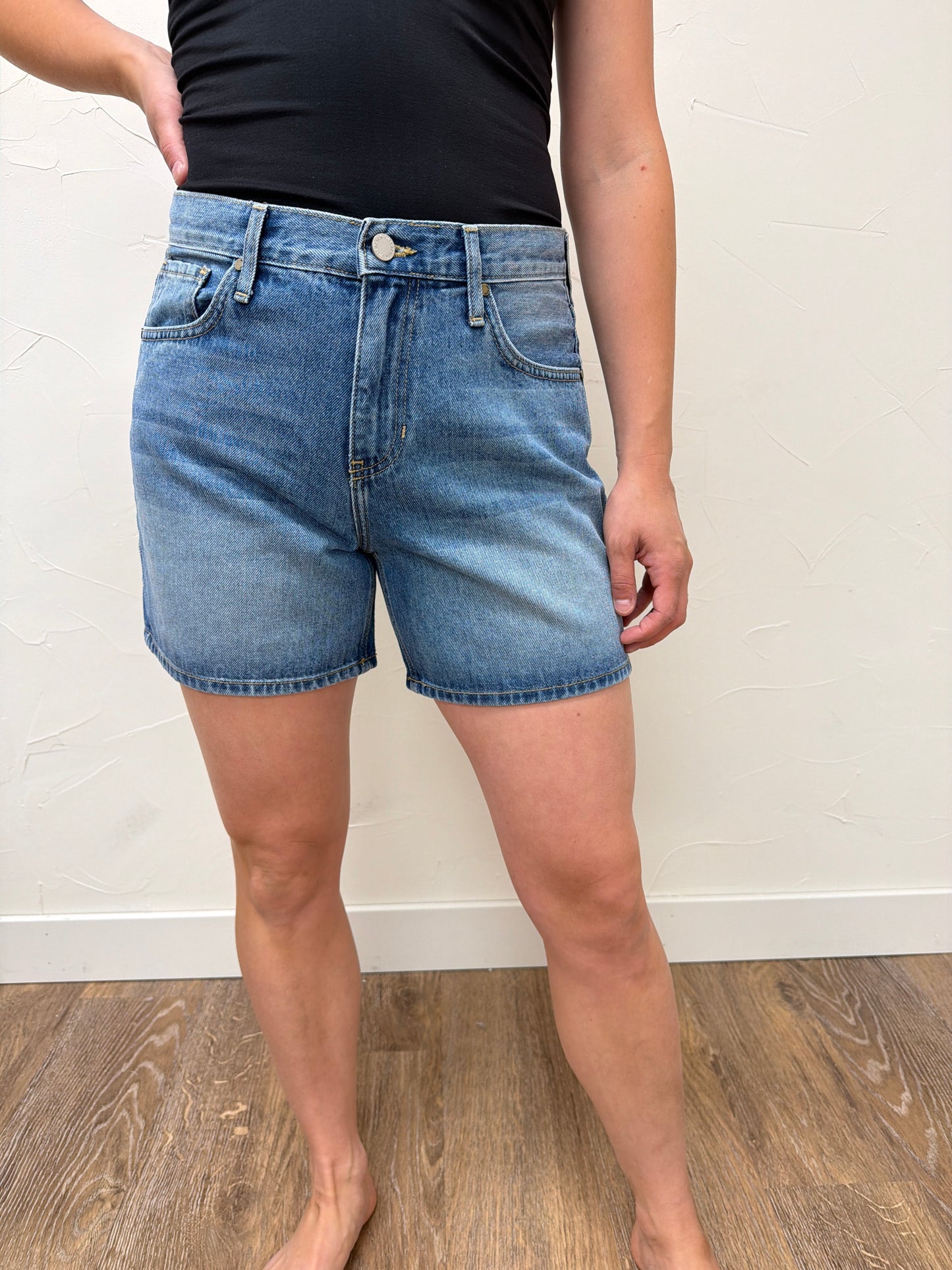 Light Weight Just Black Denim Shorts
