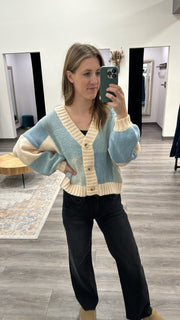 Color Block Cardigan