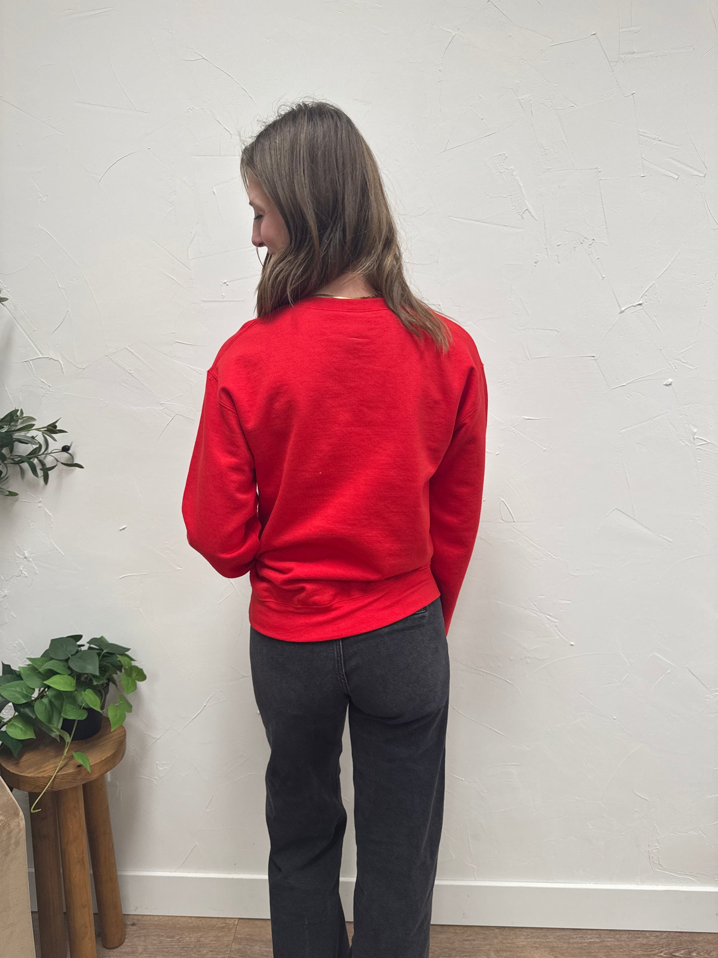 Merry Puff Print Sweatshirt