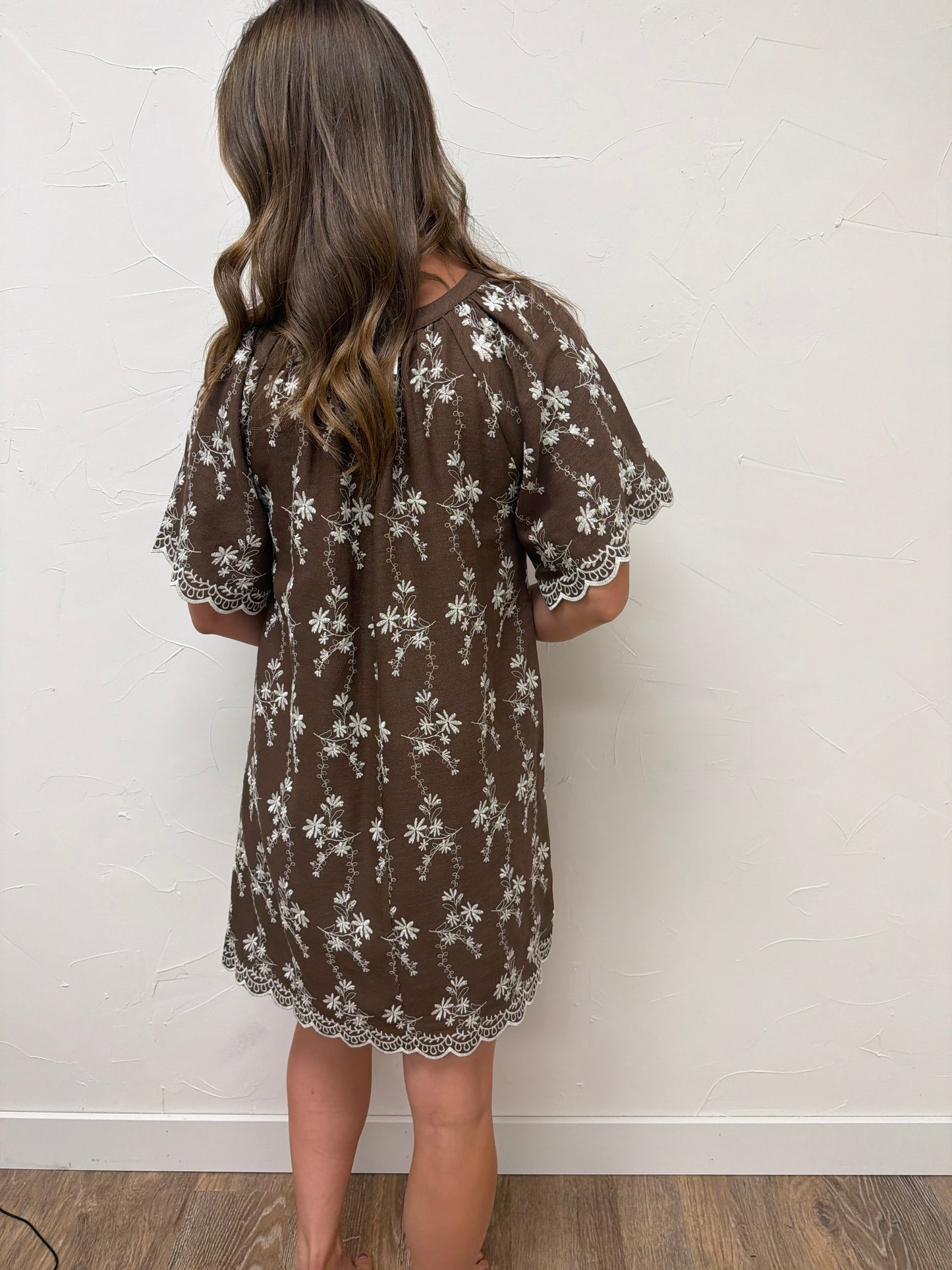 Short Sleeve Shift Dress