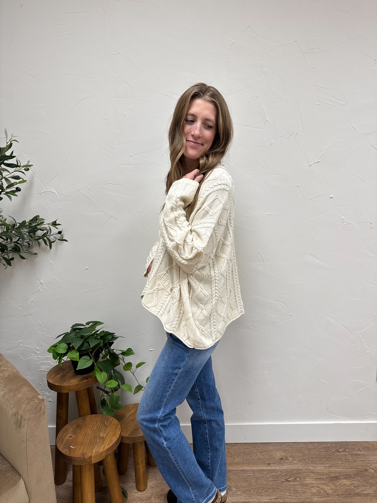 Anais Cable Knit Cardigan