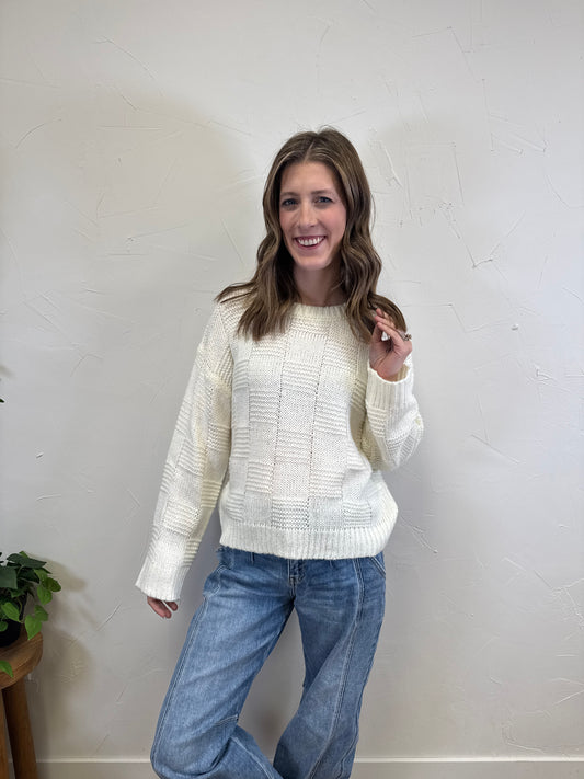 Checker Texture Sweater