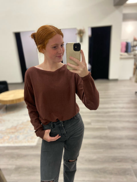 Solid Sweater Top