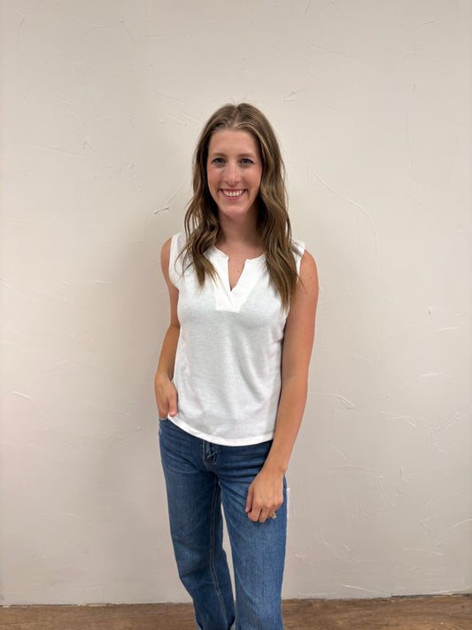 Notch Knit Tank Top