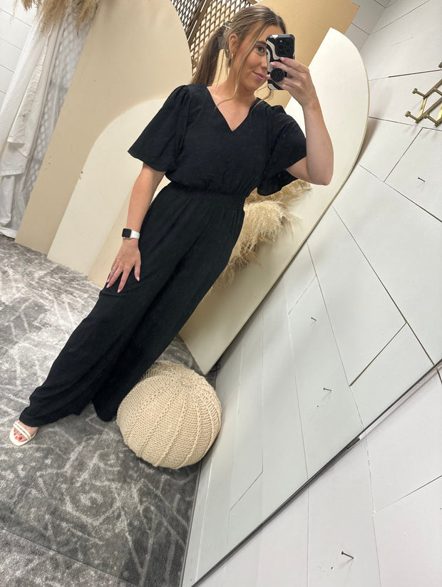 Flounce Wide Leg Jumpsuit