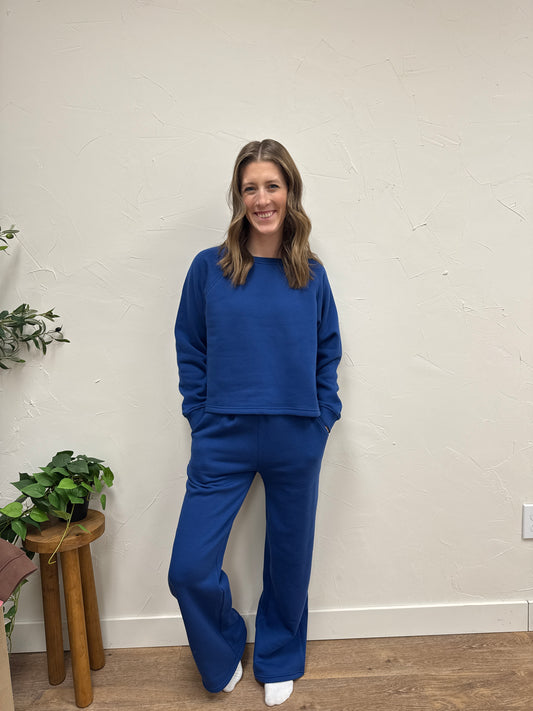 FLEECE RAGLAN SLEEVE PULLOVER & SWEATPANTS SET
