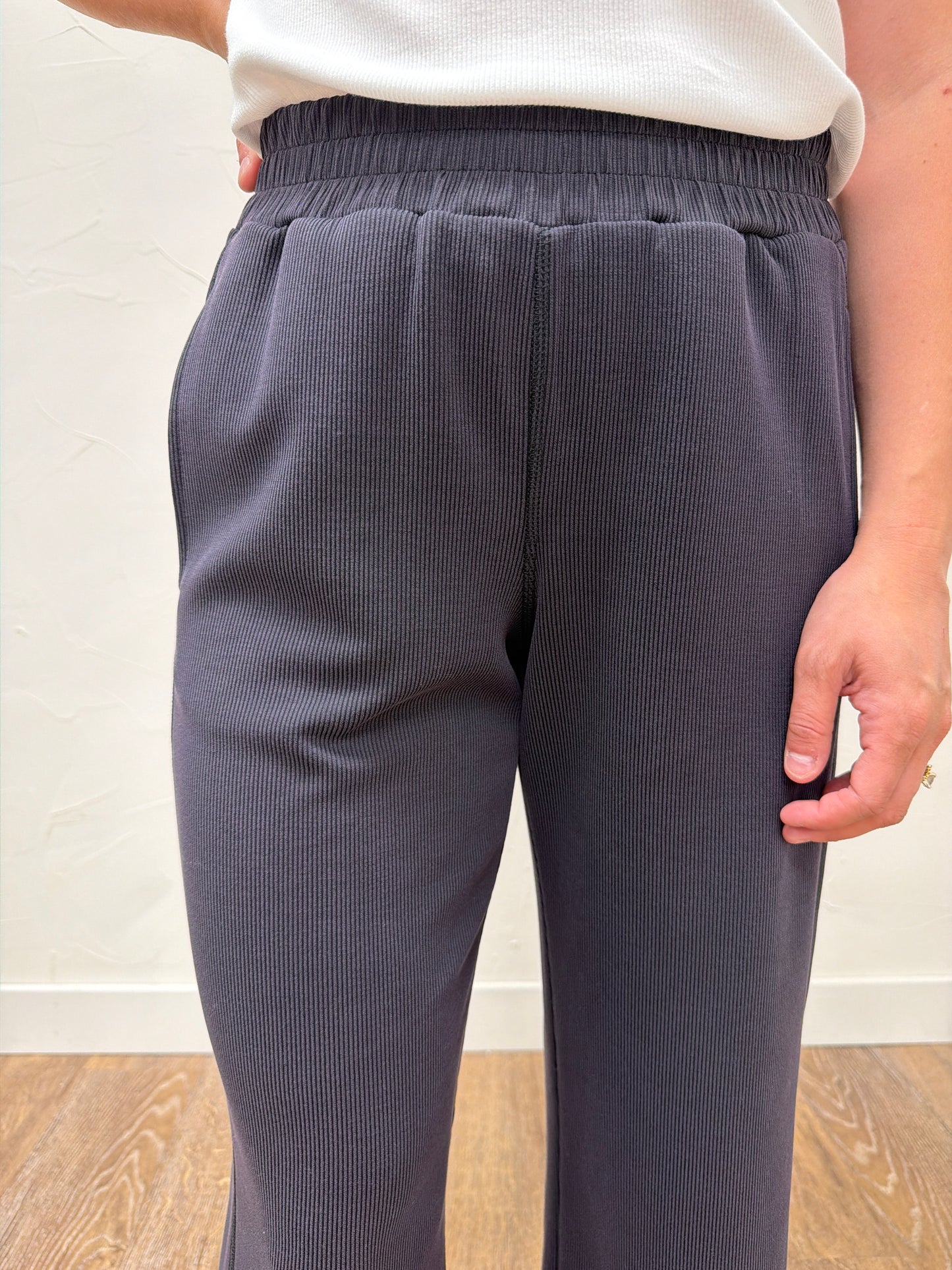 Luxe sand Wash Wide Leg Pant