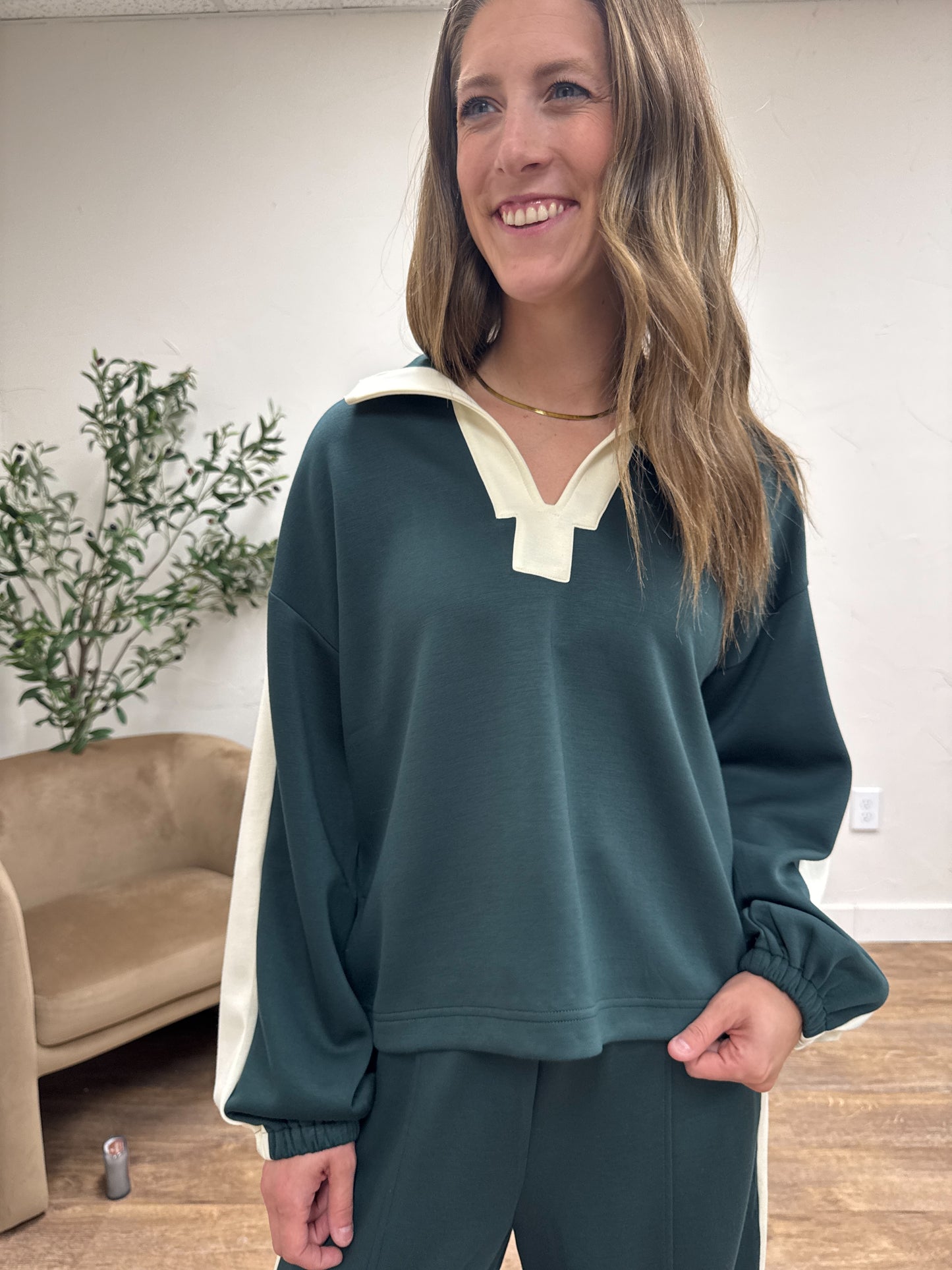 Track Quarter Zip Top