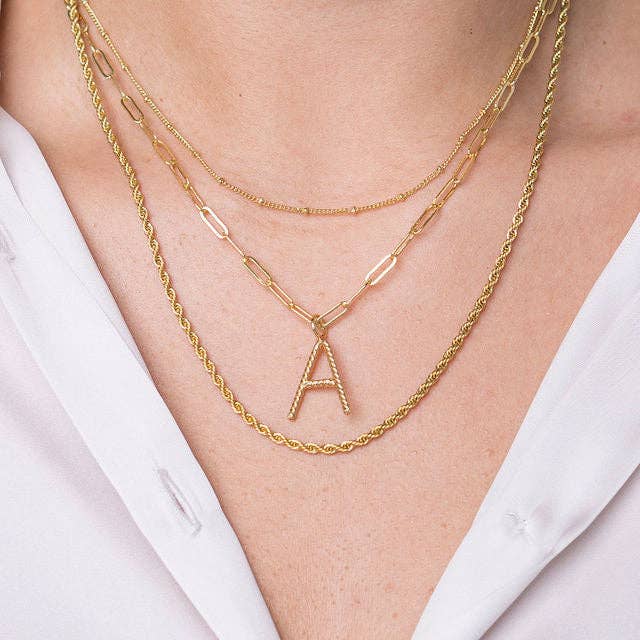18K Gold Dotted Chain Choker - Three:Twelve Boutique - Brenda Grands Jewelry