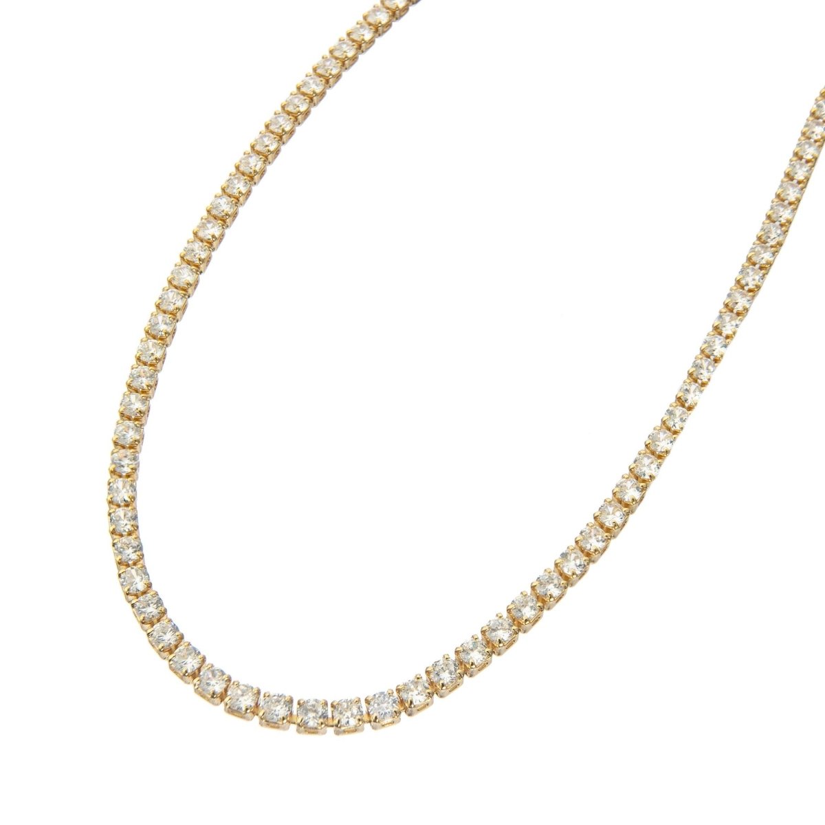 18K Gold Tennis Choker - Three:Twelve Boutique - Brenda Grands Waterproof Jewelry