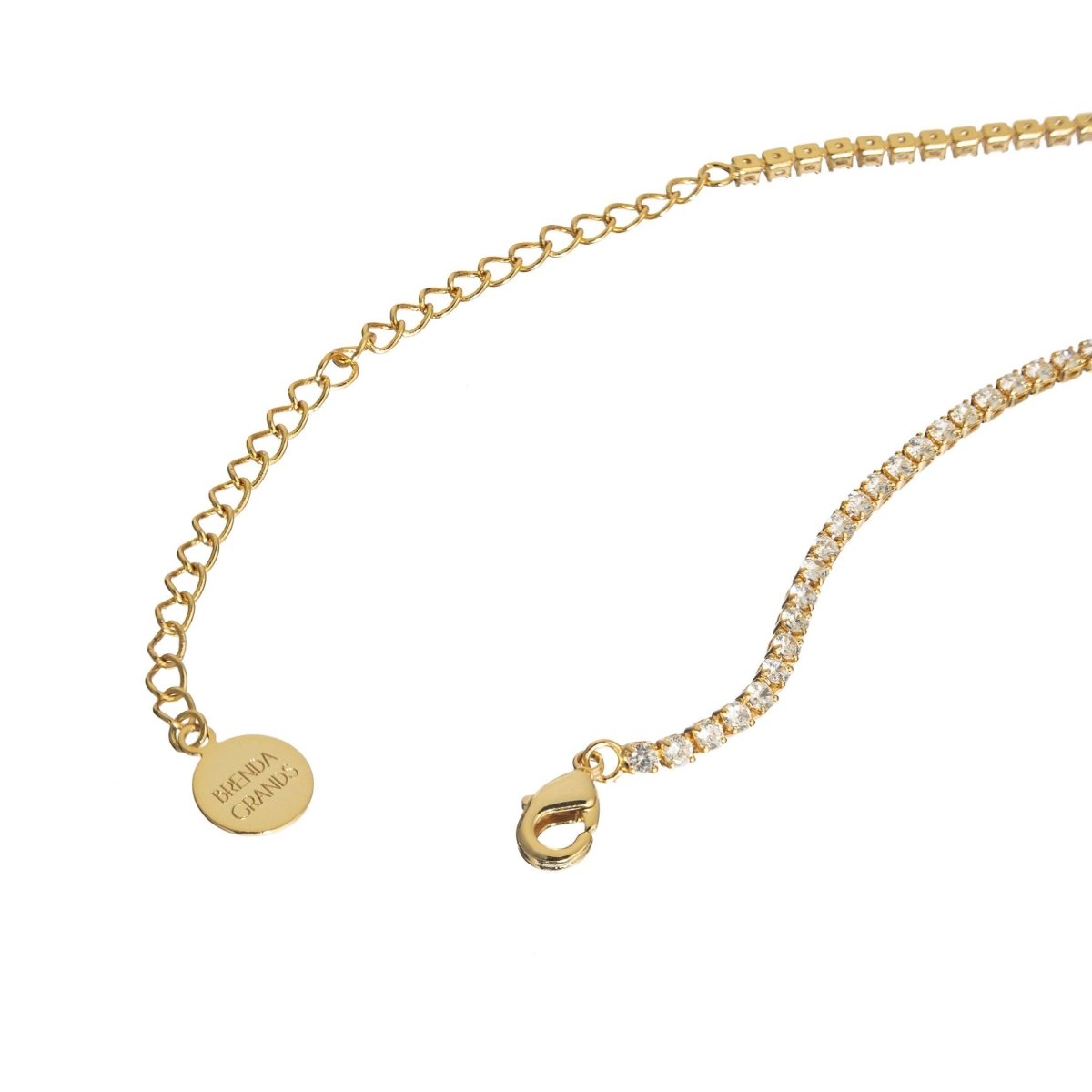 18K Gold Tennis Choker - Three:Twelve Boutique - Brenda Grands Waterproof Jewelry