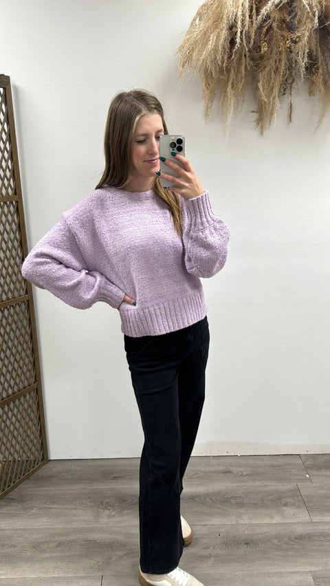 Everlee Loose Fit Soft Sweater Top