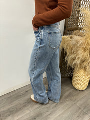 90's Wide Leg Vervet Denim